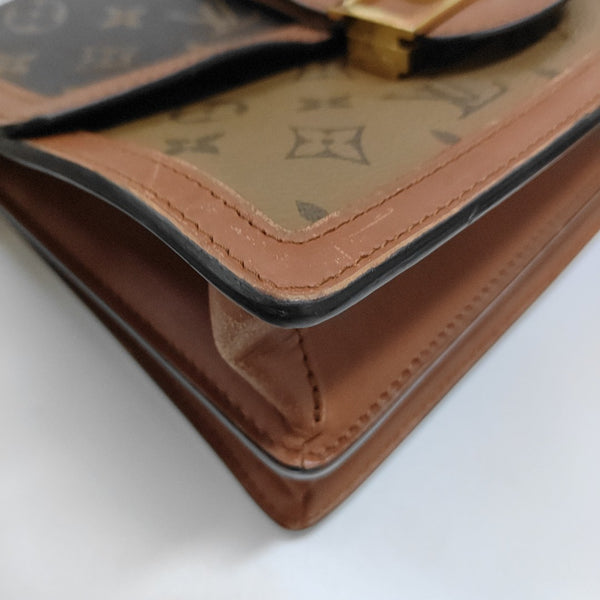 DAUPHINE MM Monogram Coated Canvas Brown