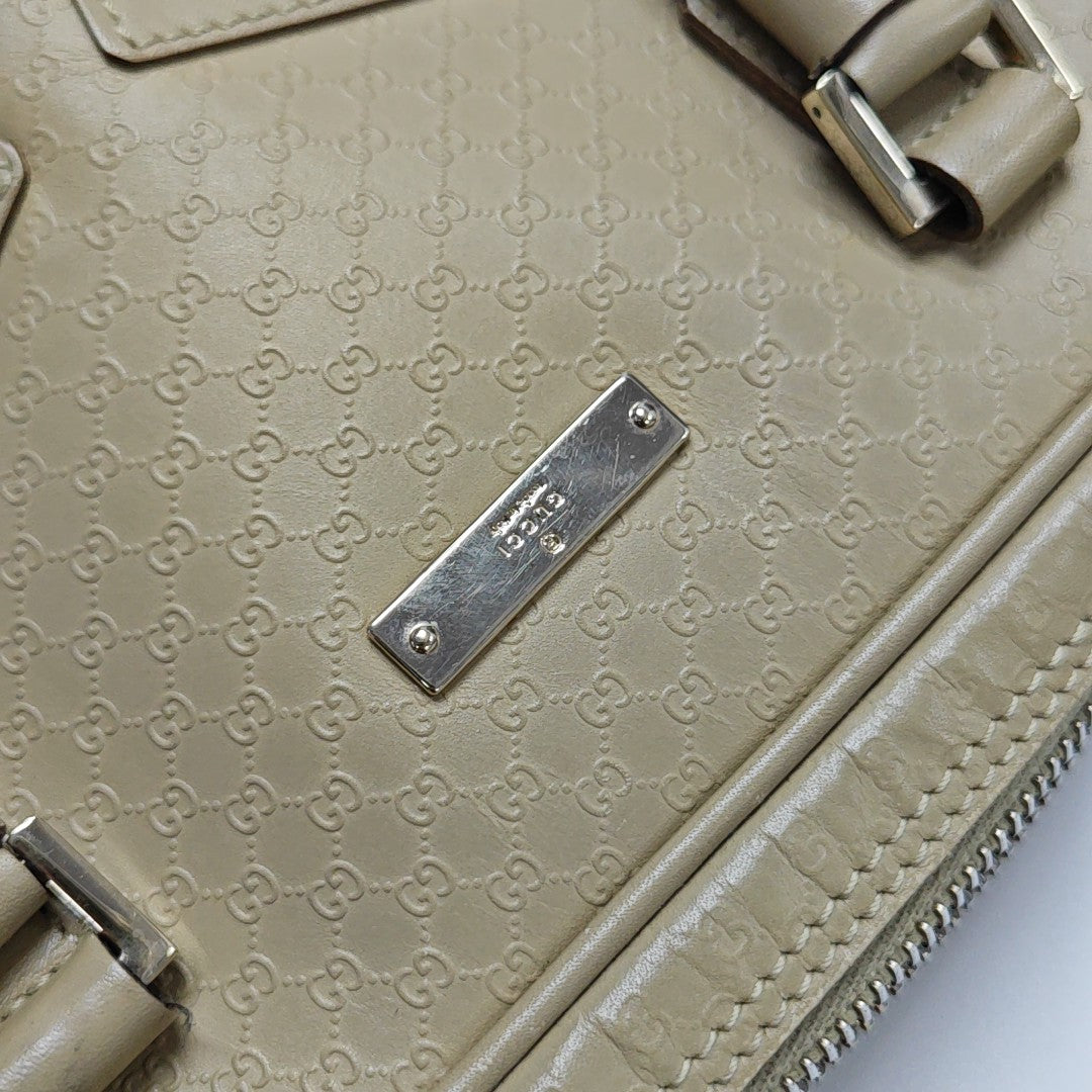 Calfskin Top Handle Bag Beige