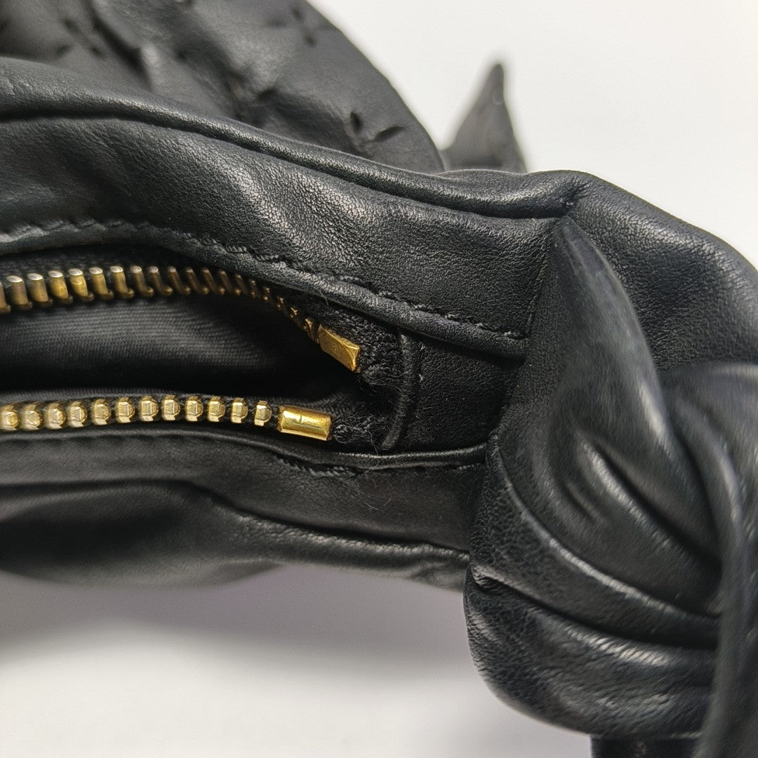 Calfskin Shoulder Bag Black