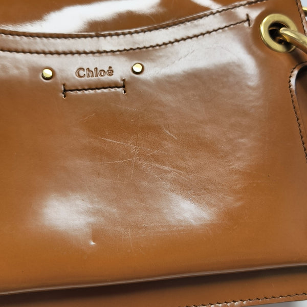Roy Patent Leather Brown