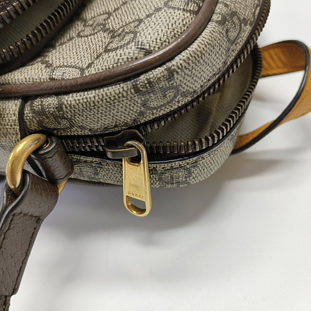 Neo Vintage Mini Monogram Coated Canvas Brown