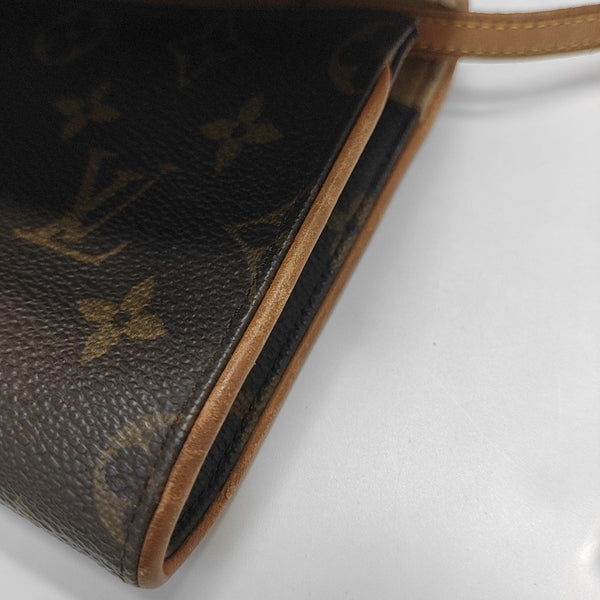 TWIN GM Monogram Coated Canvas Brown