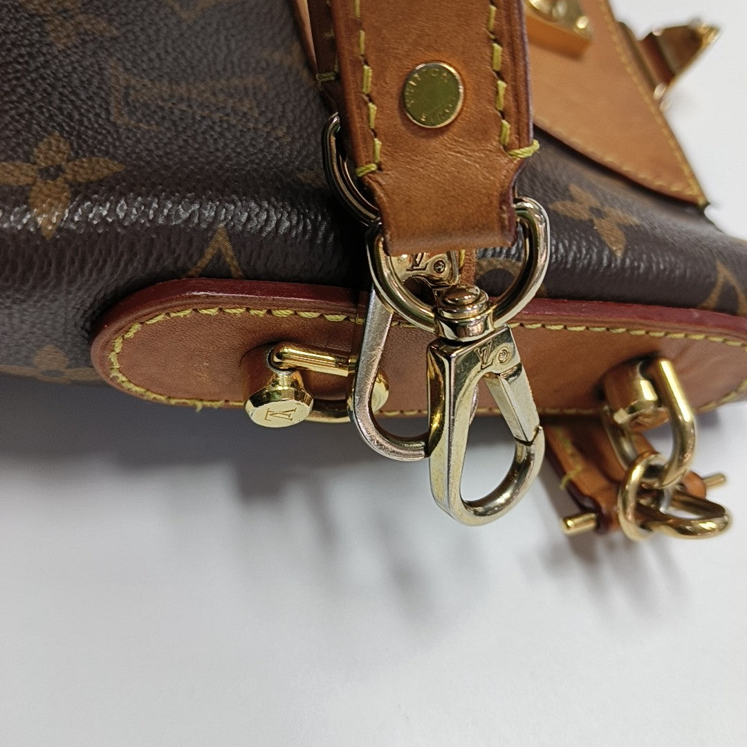 DUFFLE Monogram Coated Canvas Brown