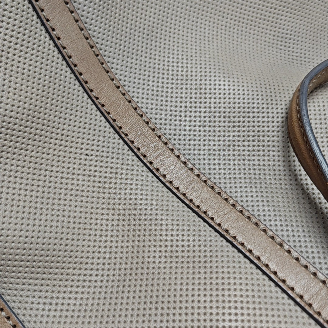 Calfskin Top Handle Bag Gray
