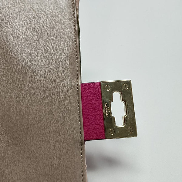 Quilted Calfskin Shoulder Bag Pink