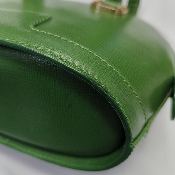 Calfskin Top Handle Bag Green
