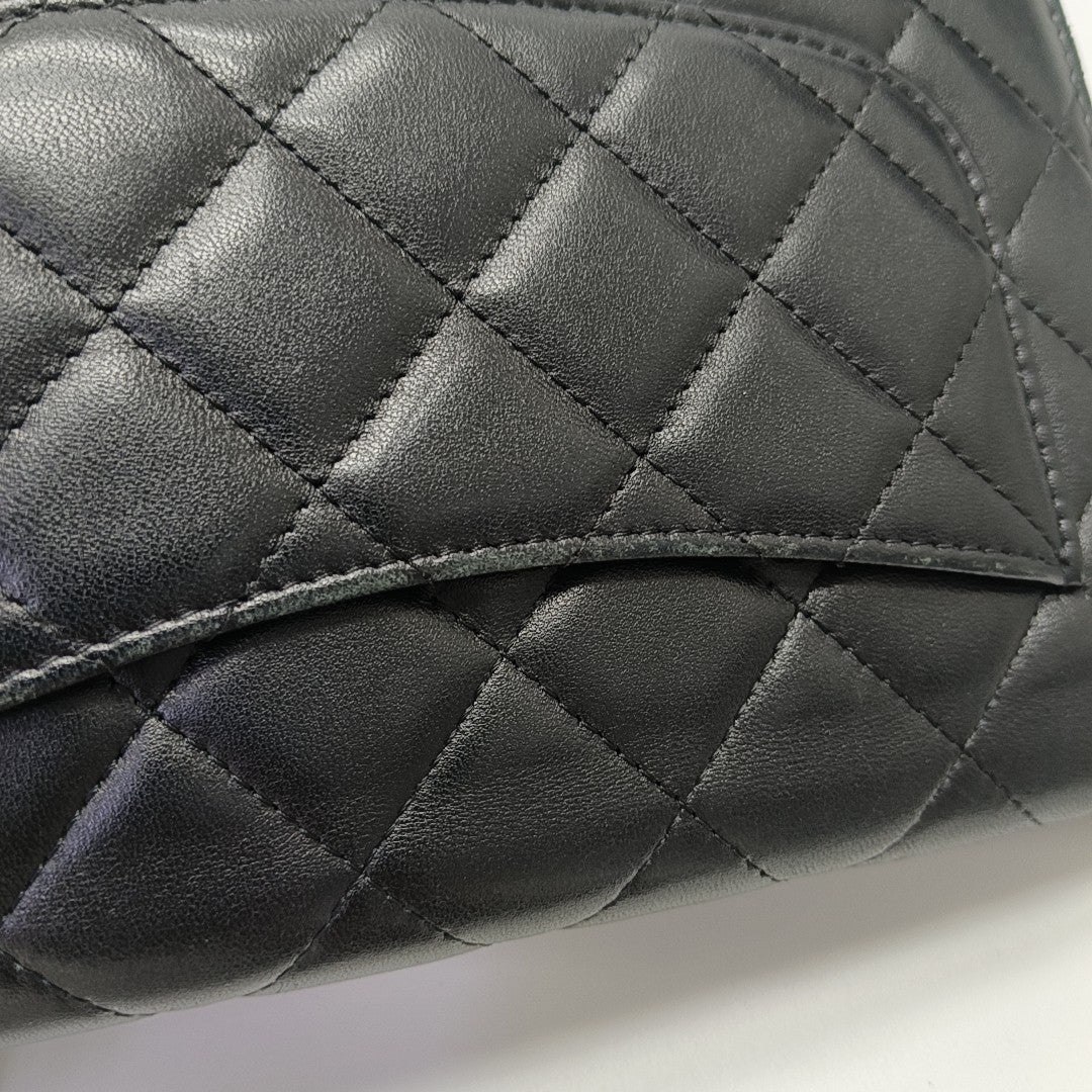 WOC Mini Quilted Lambskin Black