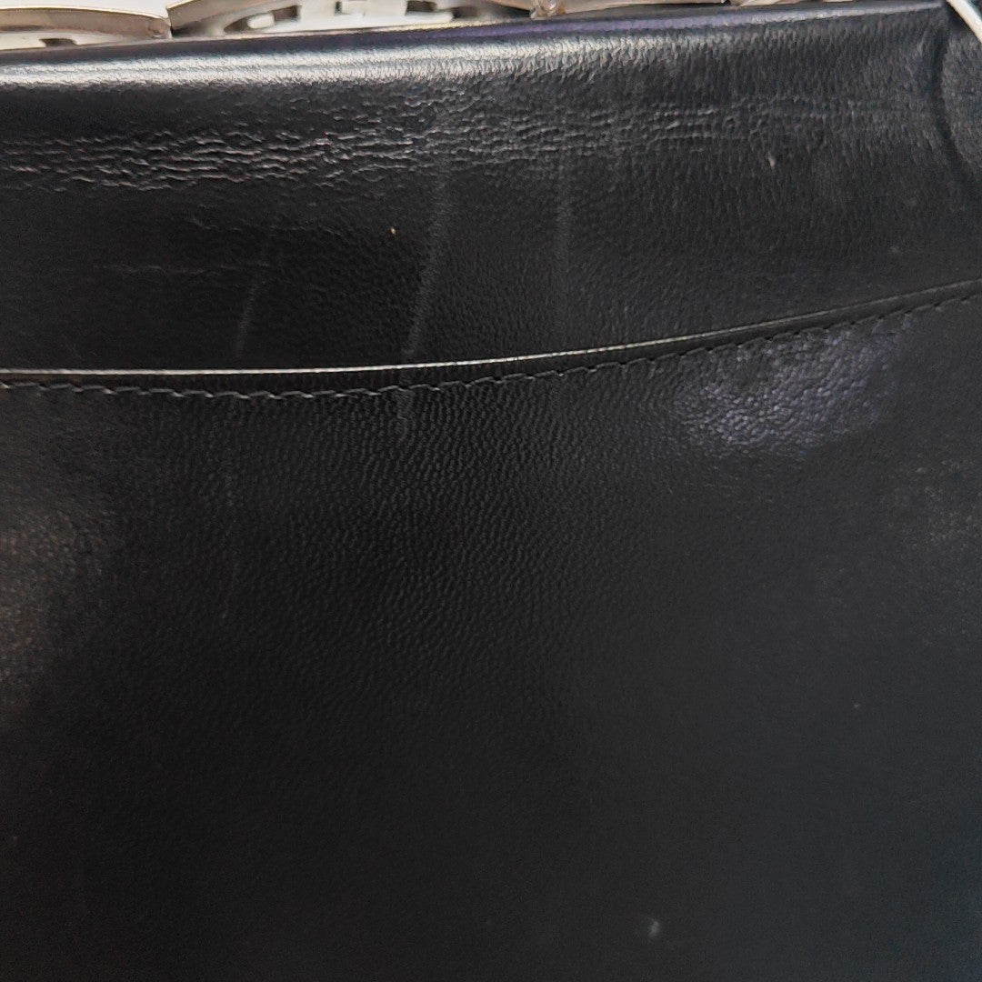 Calfskin Shoulder Bag Black