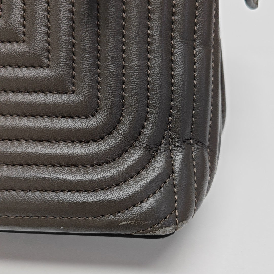 Dotcom Quilted Calfskin Brown