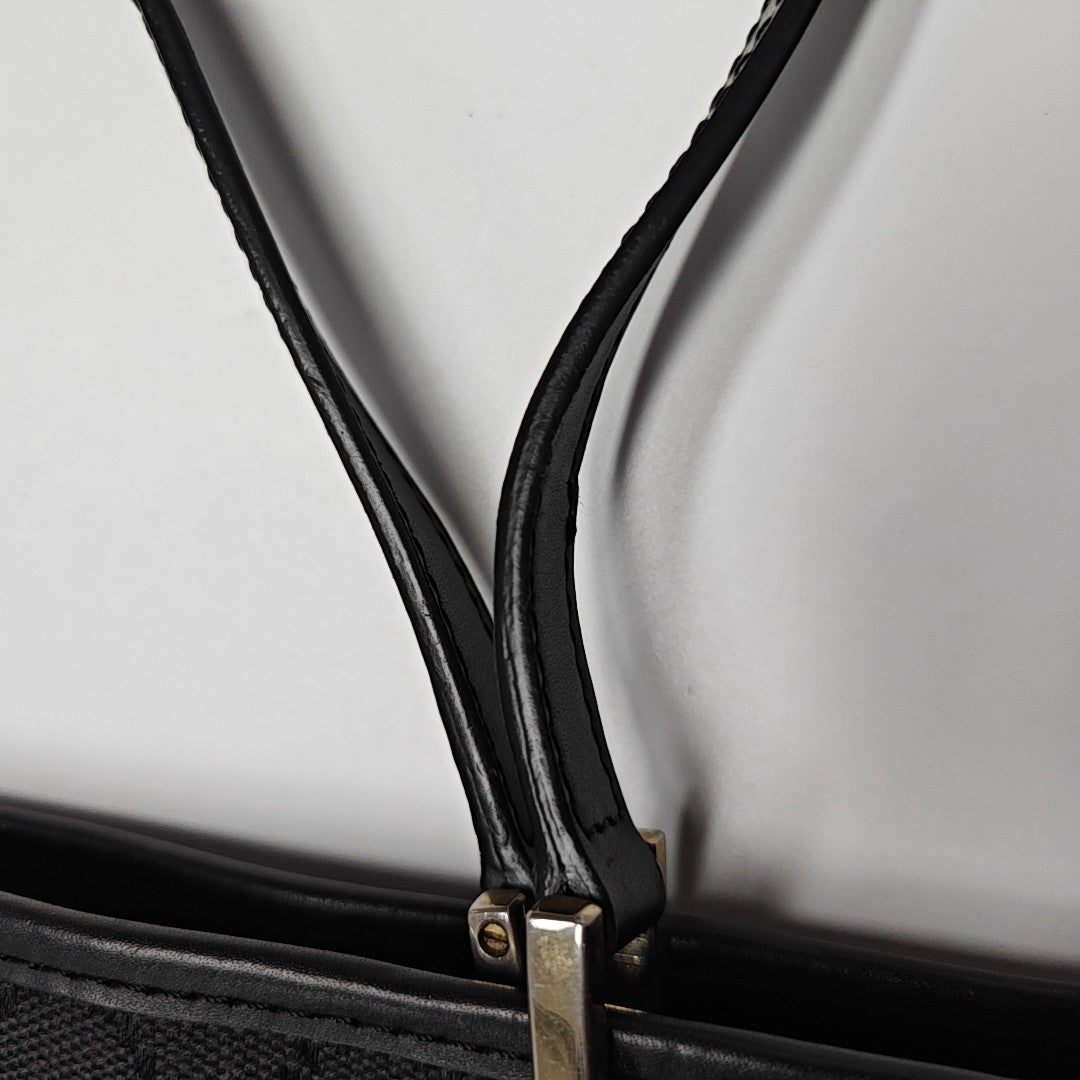 Monogram Canvas Tote Bag Black