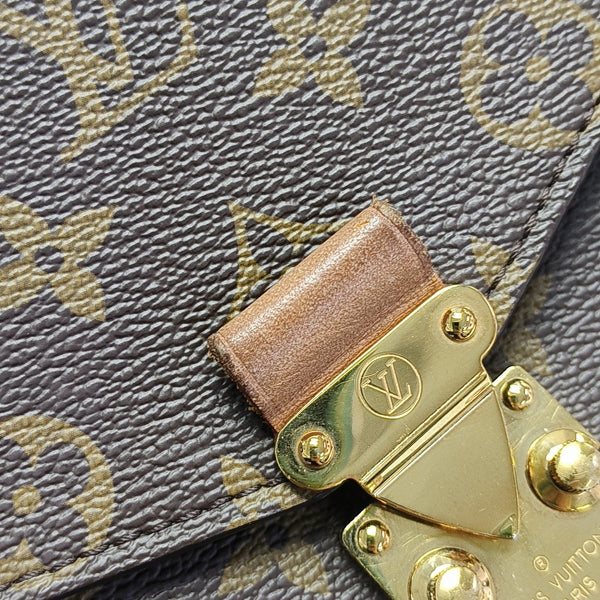MÉTIS MM Monogram Coated Canvas Brown