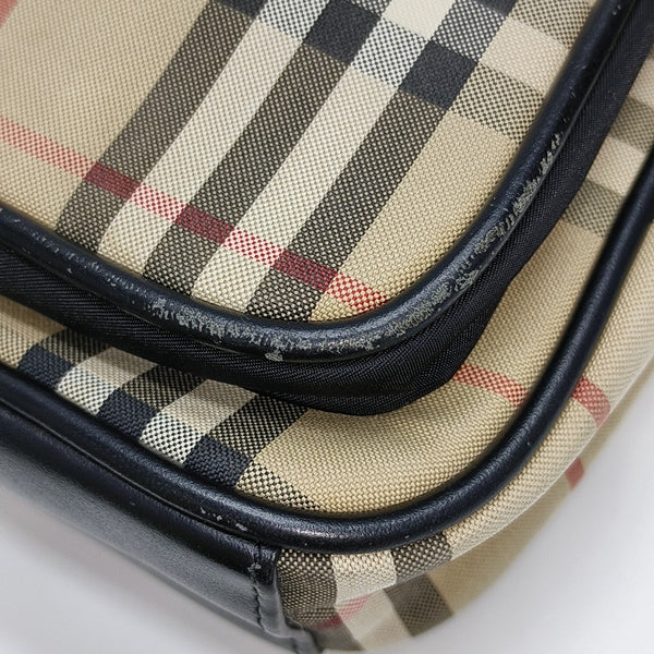 Fabric Shoulder Bag Brown