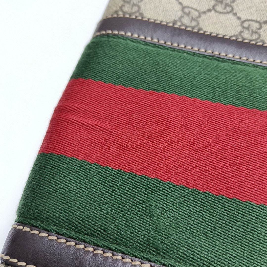 Monogram Coated Canvas Crossbody Bag Beige