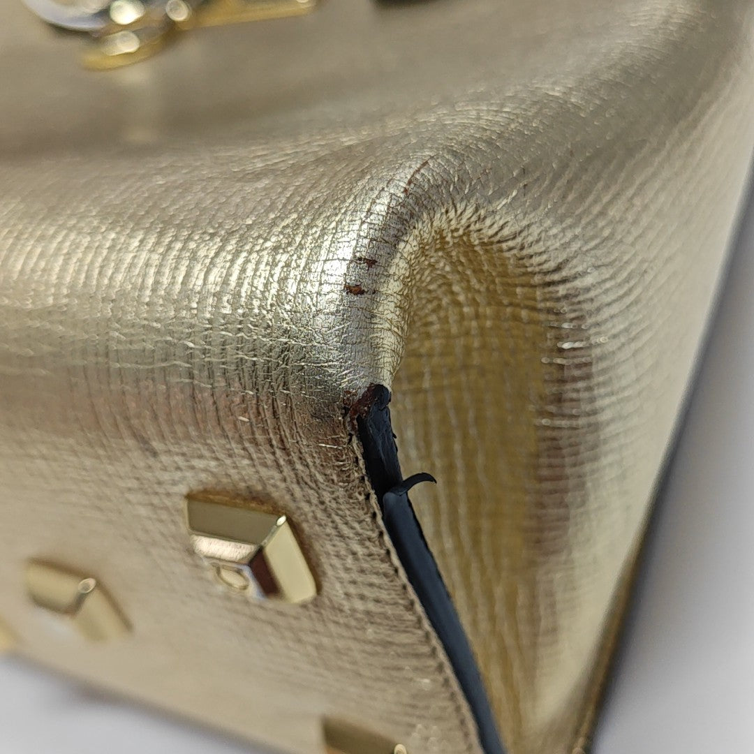 Ferragamo Studio Calfskin Gold