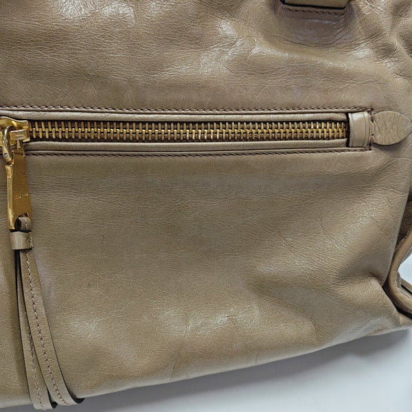 Shoulder Strap Calfskin Beige
