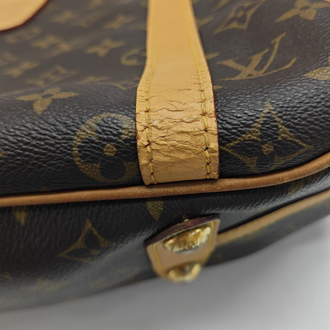 STRESA Monogram Coated Canvas Brown