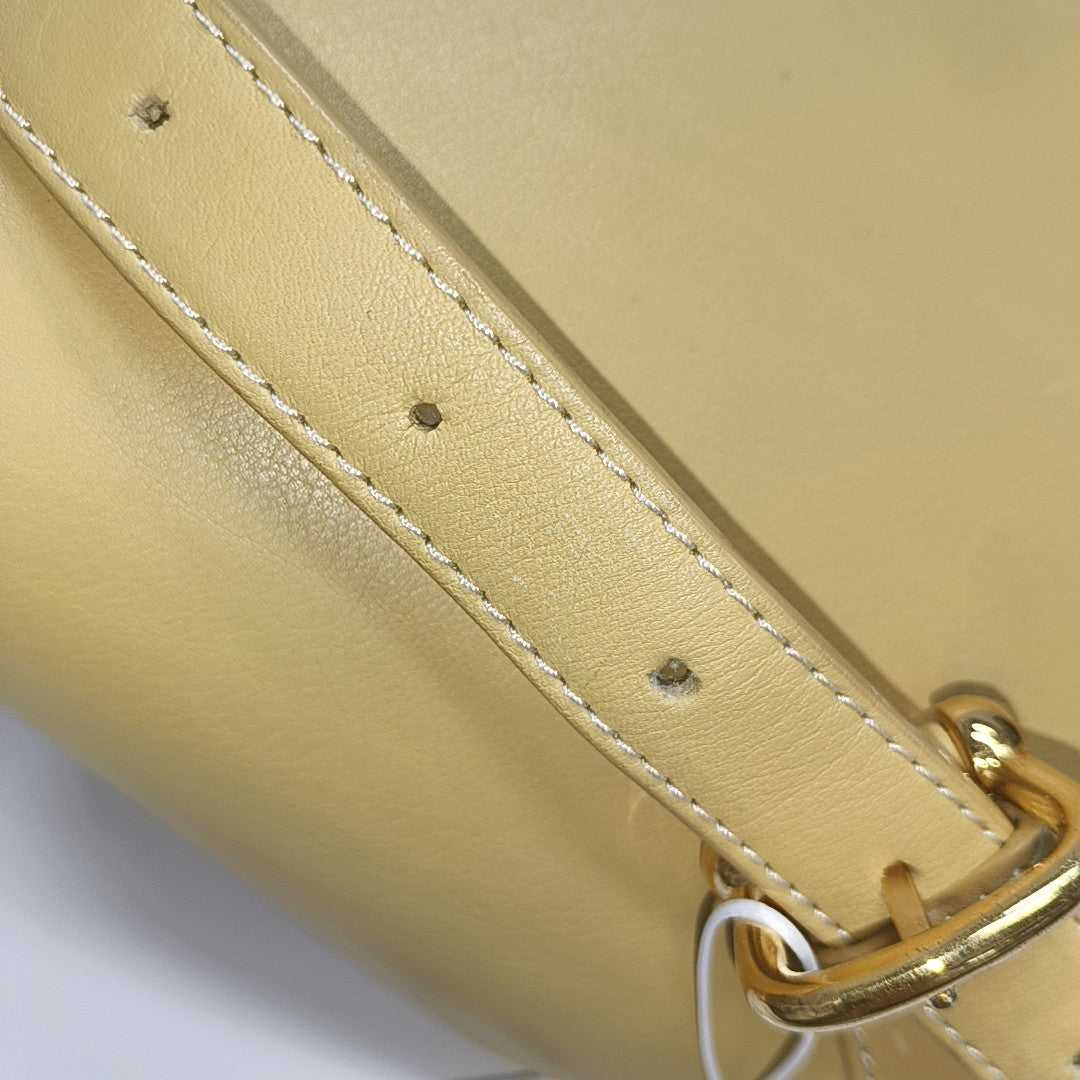 Calfskin Bucket Bag Yellow