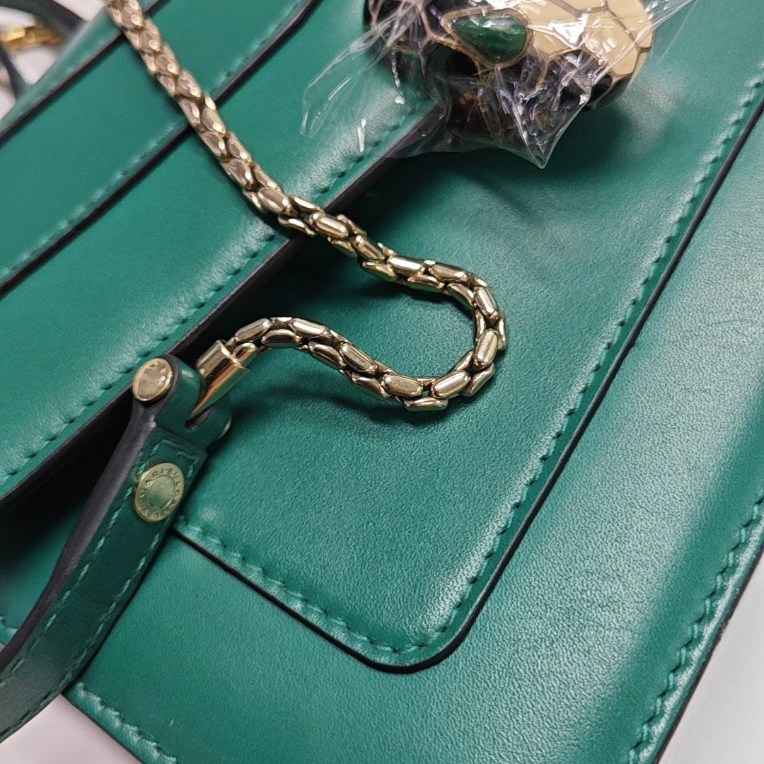 SERPENTI FOREVER Small Calfskin Green