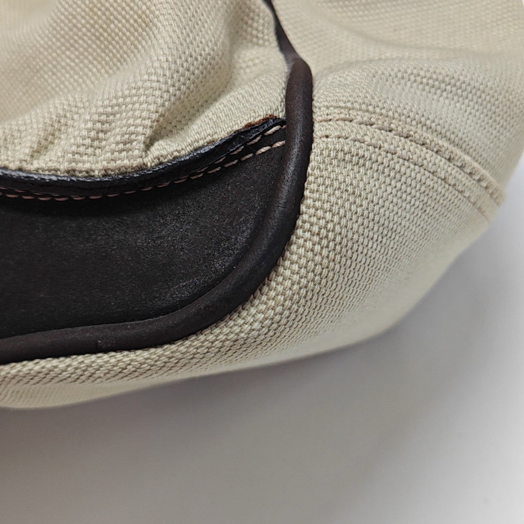 Canvas Shoulder Bag Beige