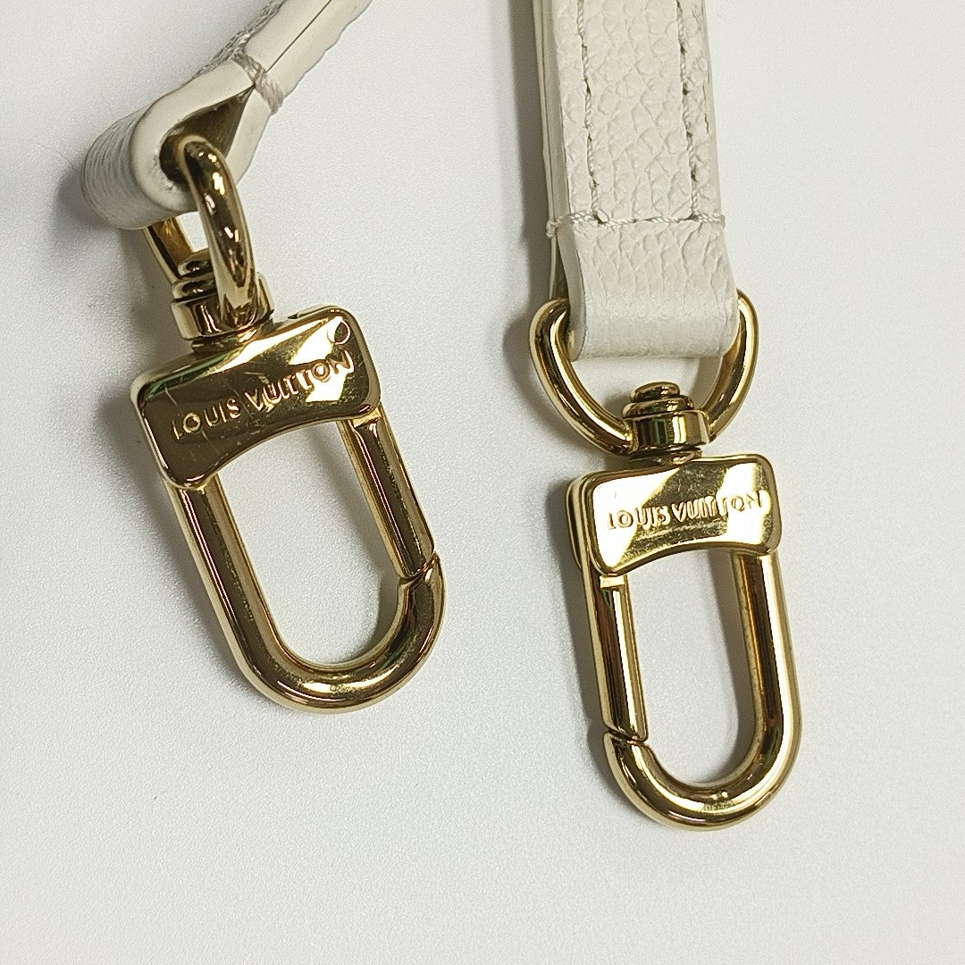 MÉTIS EAST WEST Monogram Calfskin White