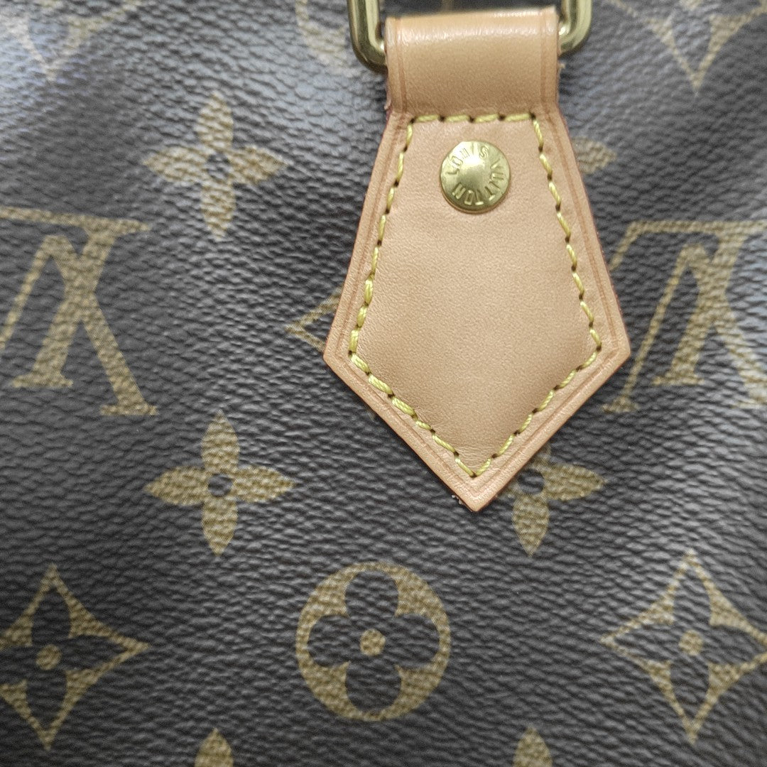 SPEEDY 25 Monogram Coated Canvas Brown