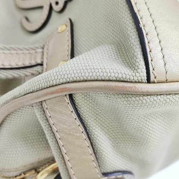 Canvas Top Handle Bag Beige