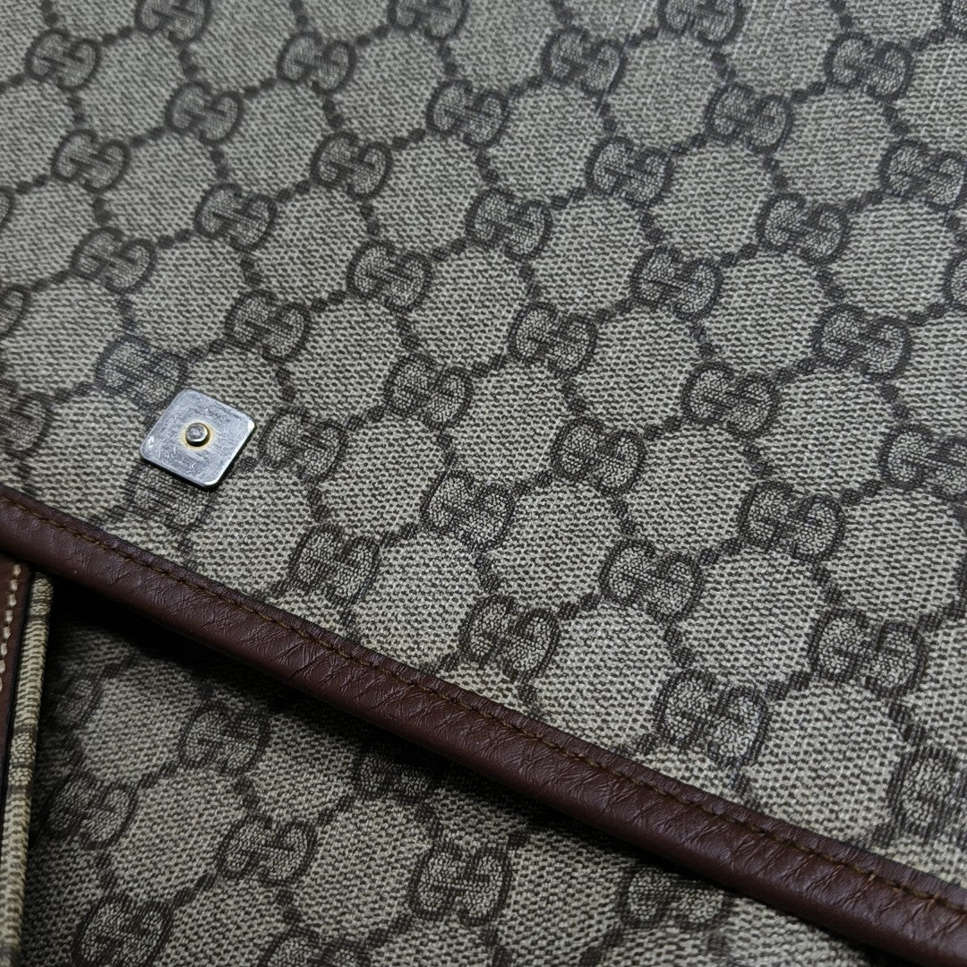 GG Messenger Monogram Coated Canvas Beige