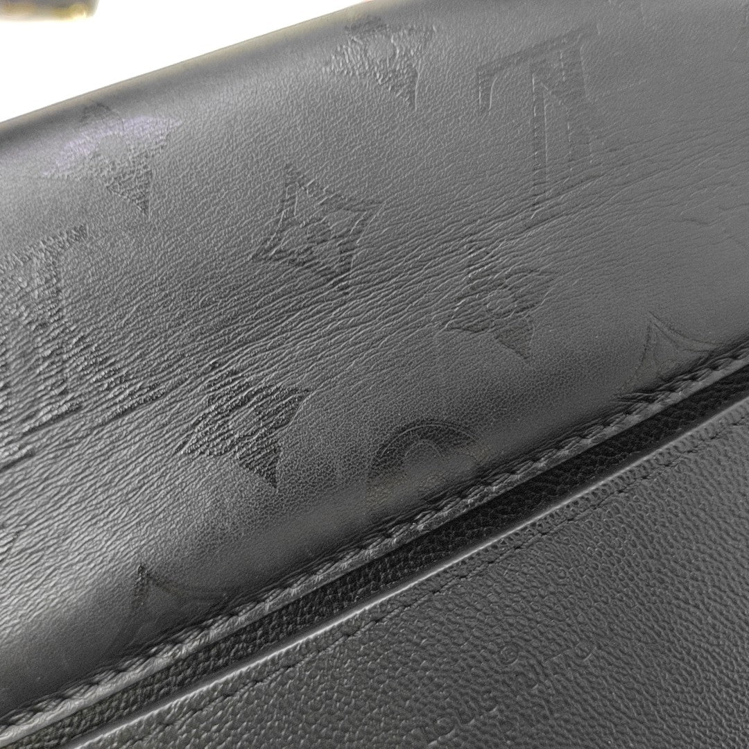 VERY Monogram Calfskin Black