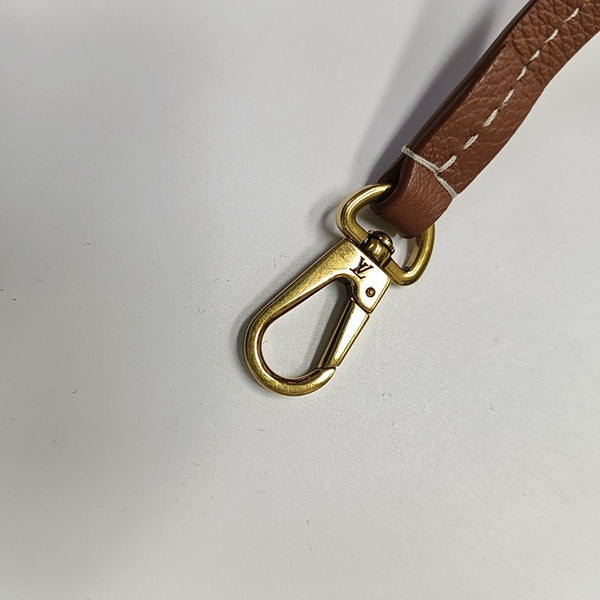 LOW KEY HOBO PM Monogram Calfskin Brown