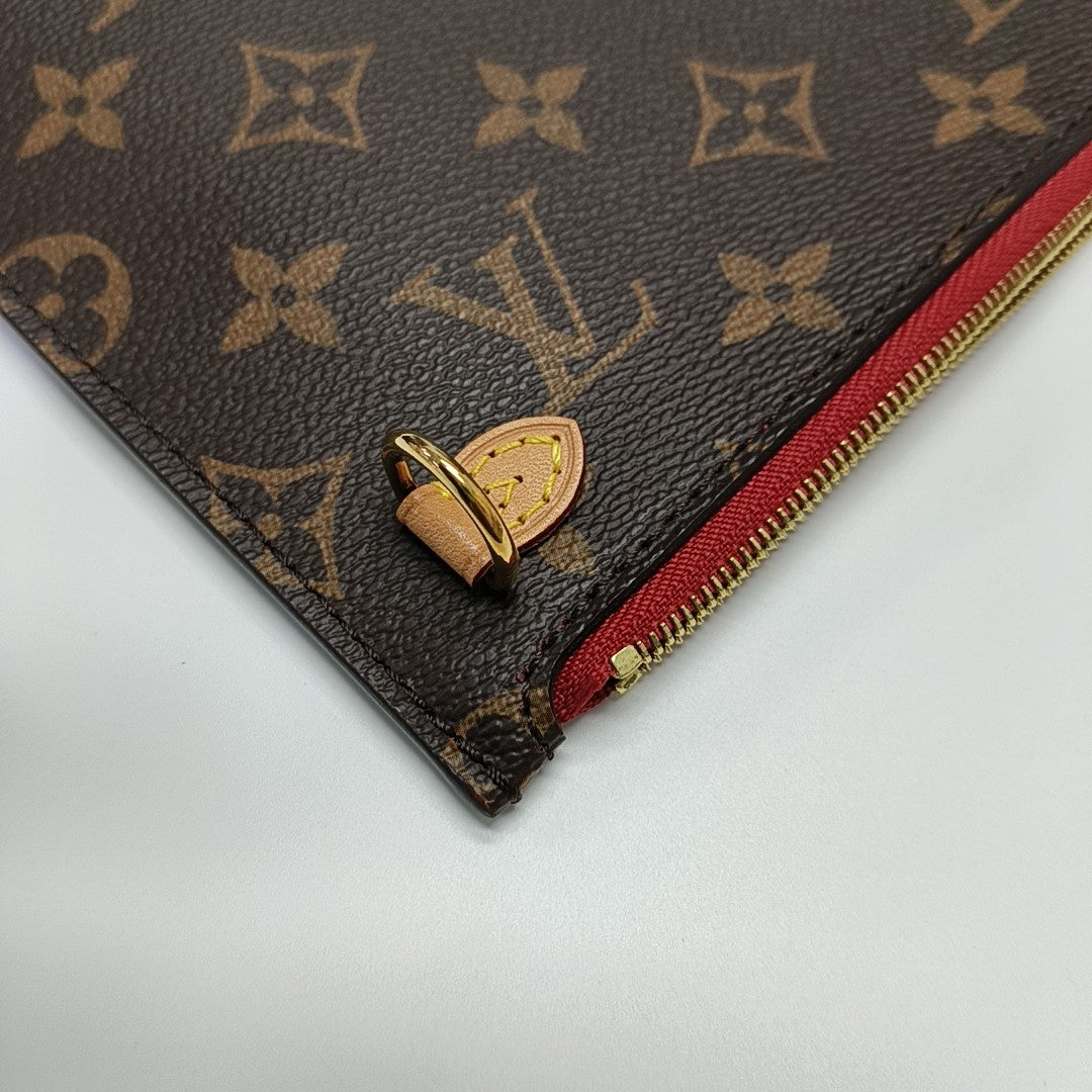 NEVERFULL MM Monogram Coated Canvas Brown