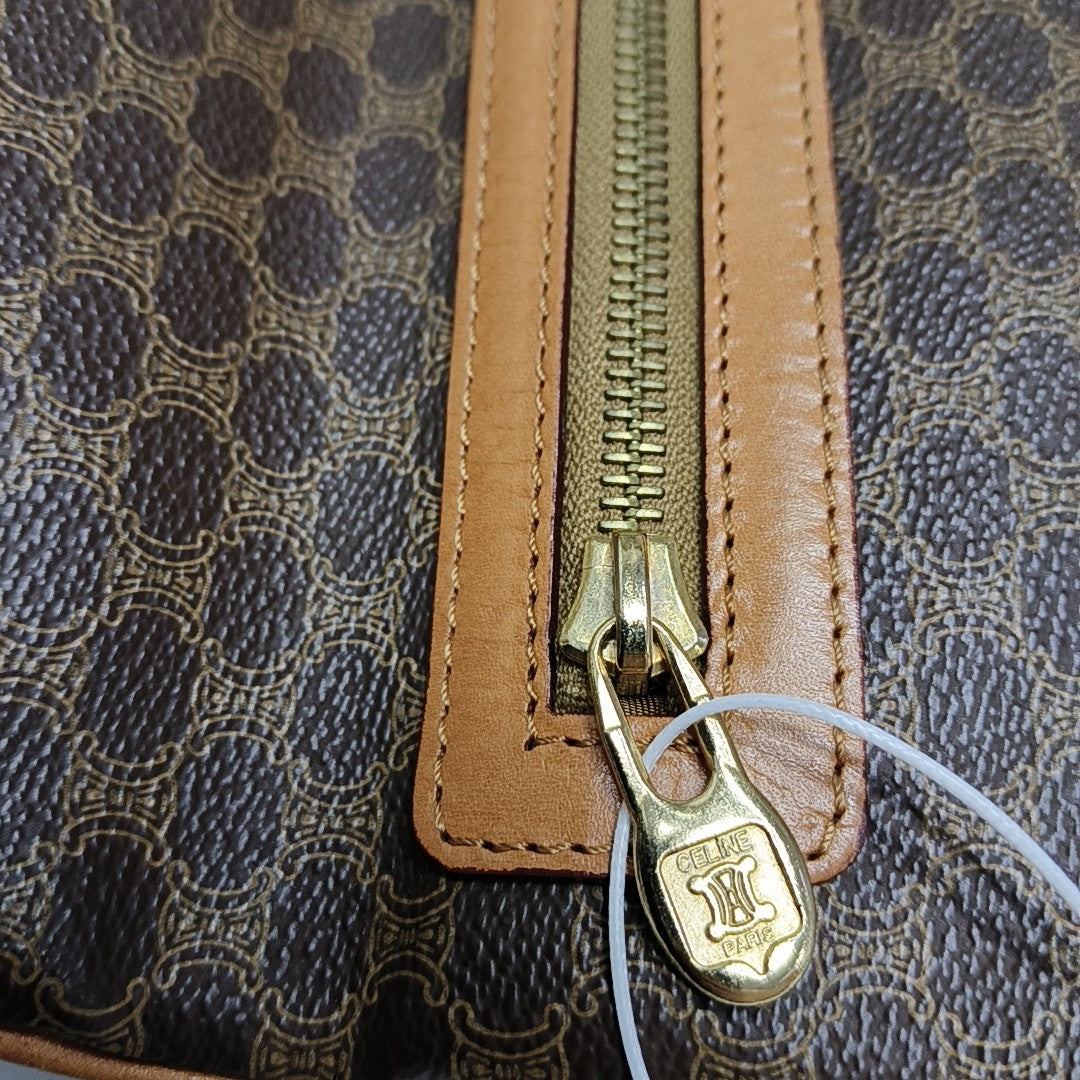 MACADAM CLUTCHES Coated Canvas Brown