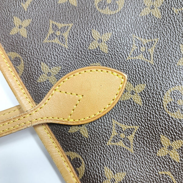 NEVERFULL GM Monogram Coated Canvas Brown