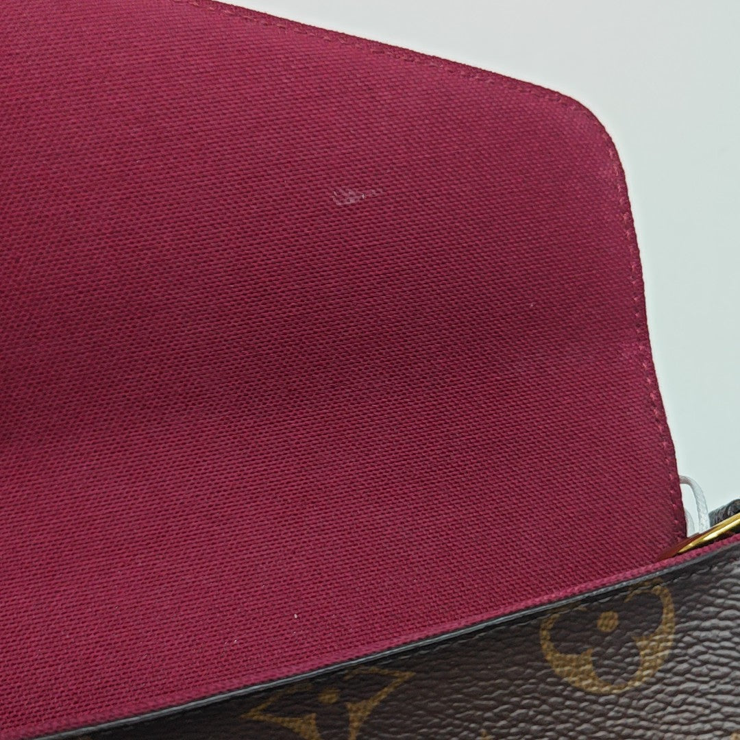 FÉLICIE Monogram Coated Canvas Brown