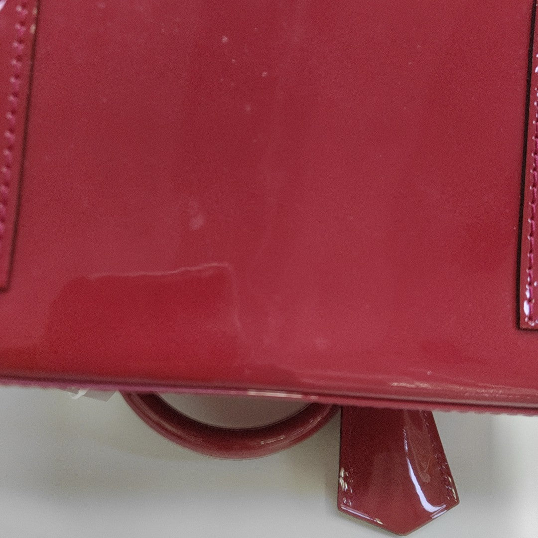 ALMA BB Monogram Patent Leather Red