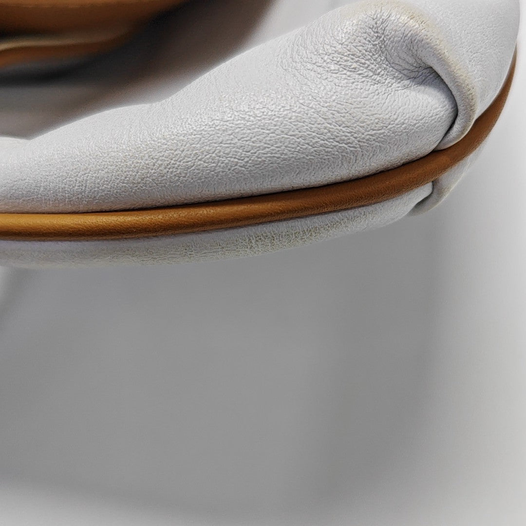 MACADAM CLUTCHES Calfskin White