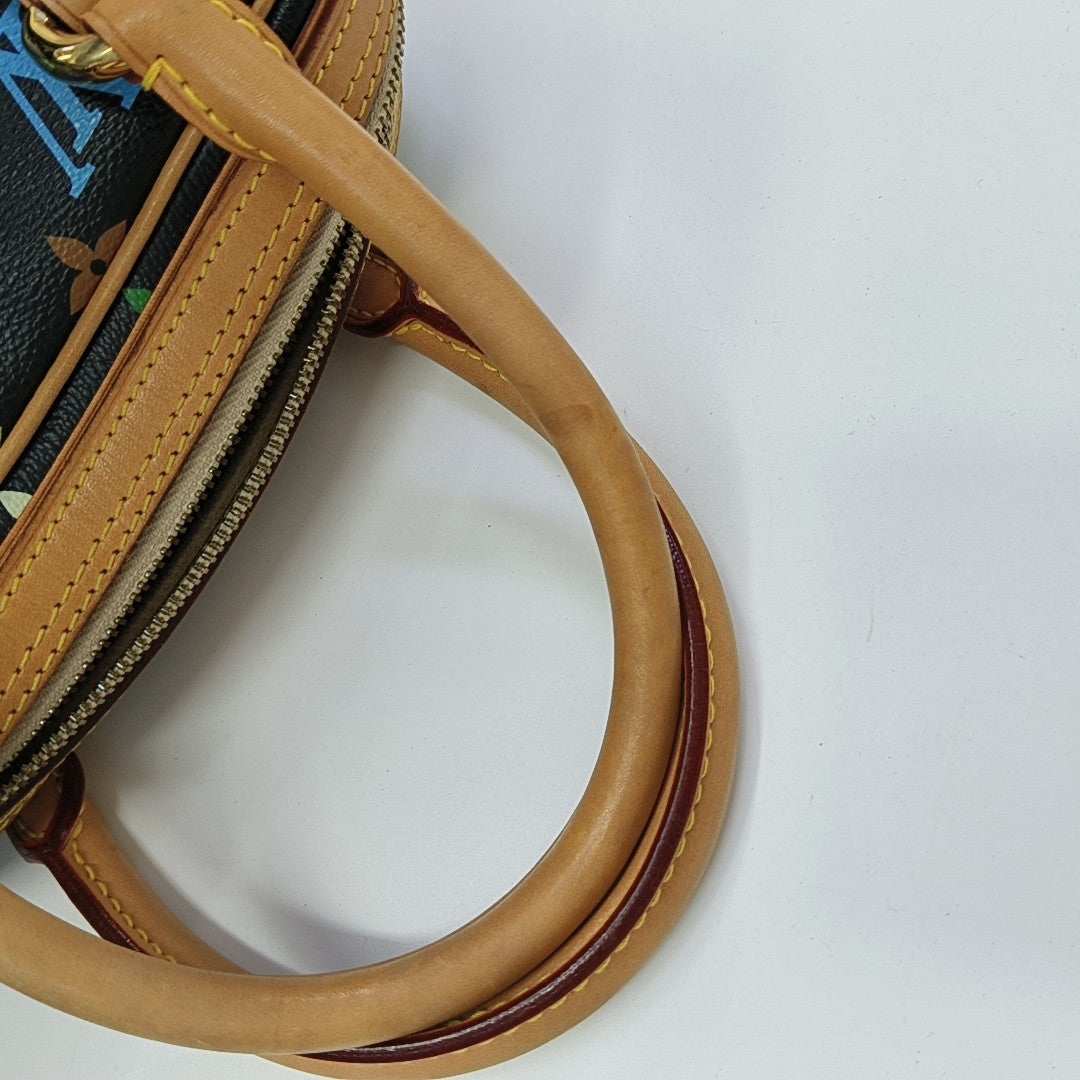LV × TM PRISCILLA Monogram Coated Canvas Black