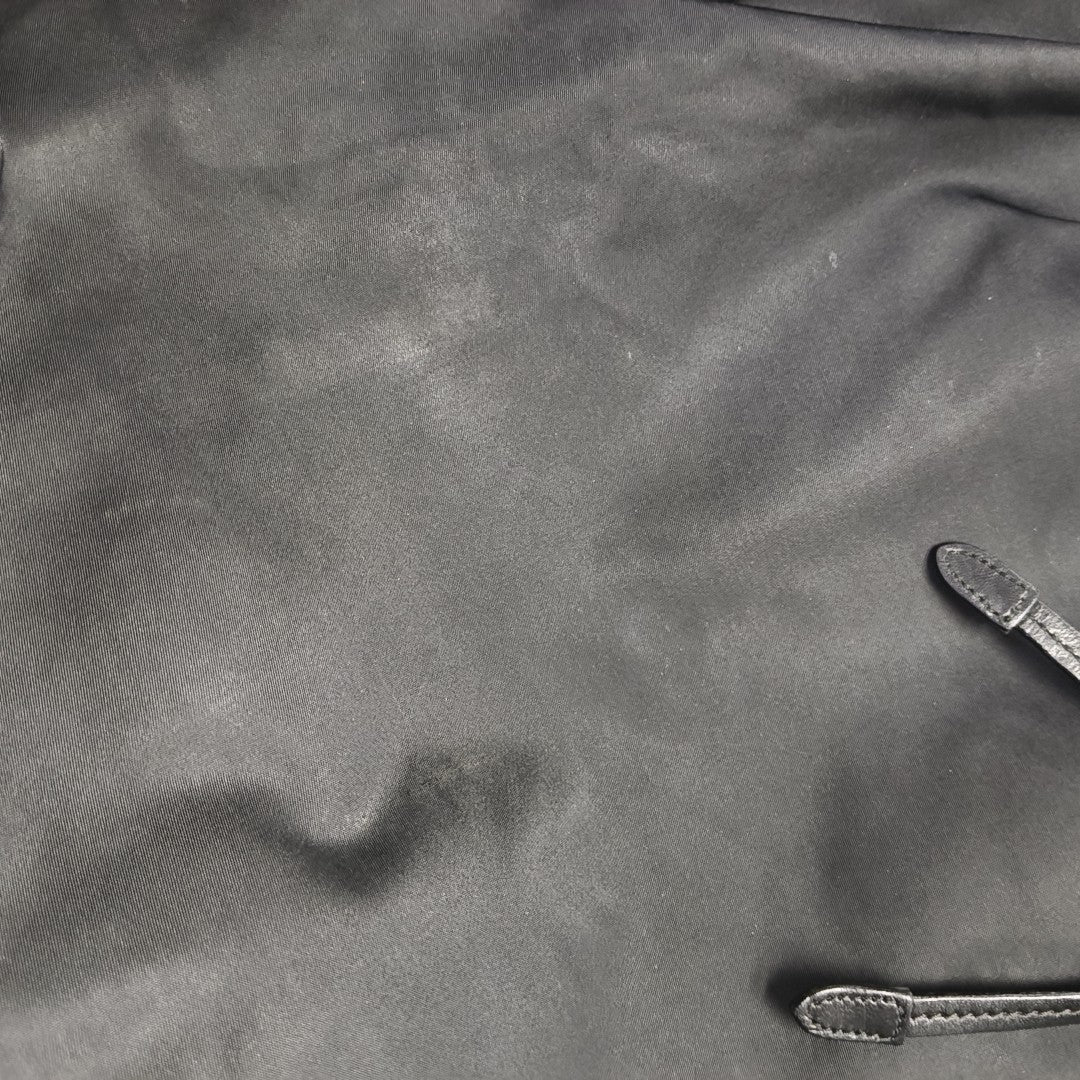 Nylon Top Handle Bag Black