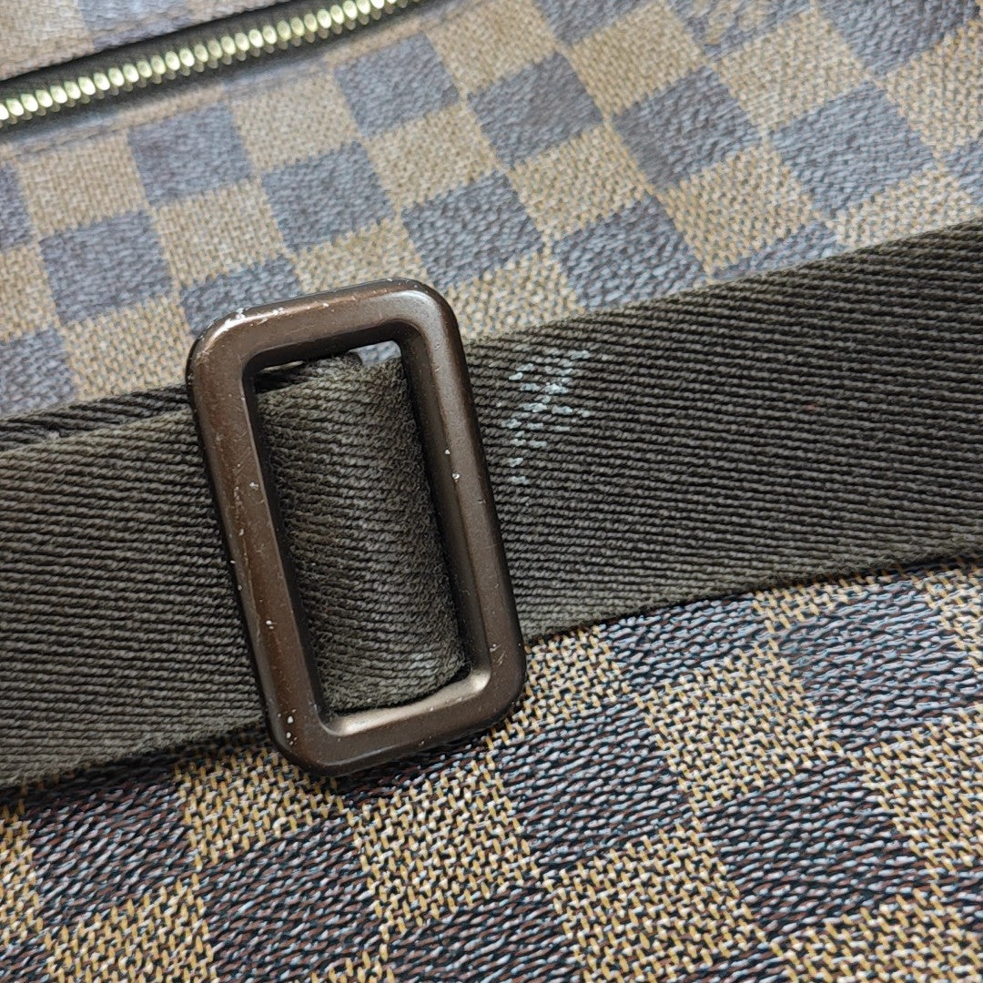 BROOKLYN MM Damier Ebene Coated Canvas Brown
