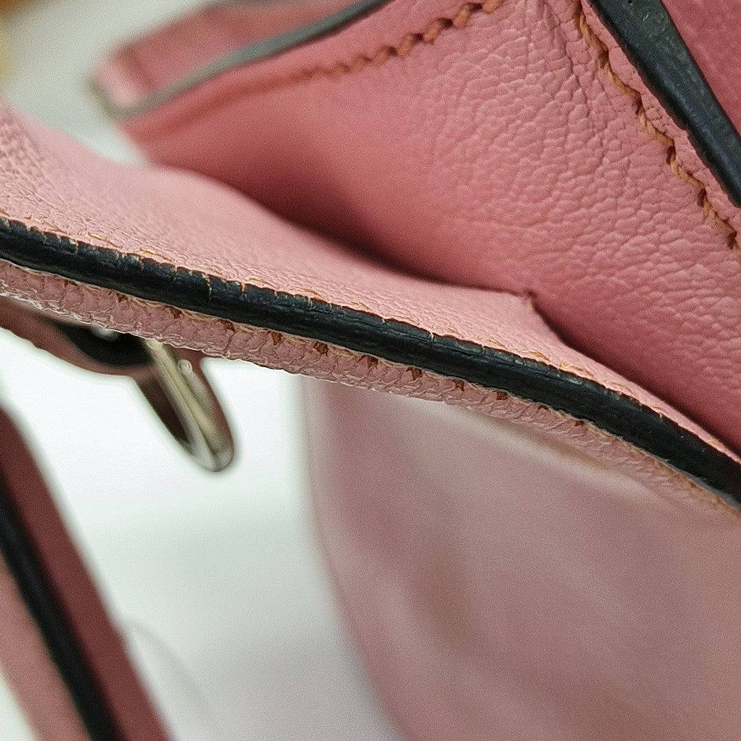 Calfskin Shoulder Bag Pink