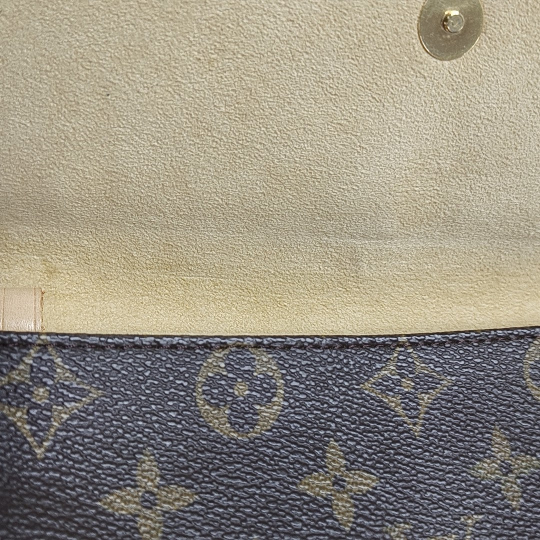 TWIN GM Monogram Coated Canvas Brown