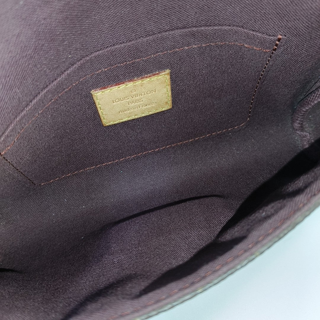 FAVORITE PM Monogram Coated Canvas Brown