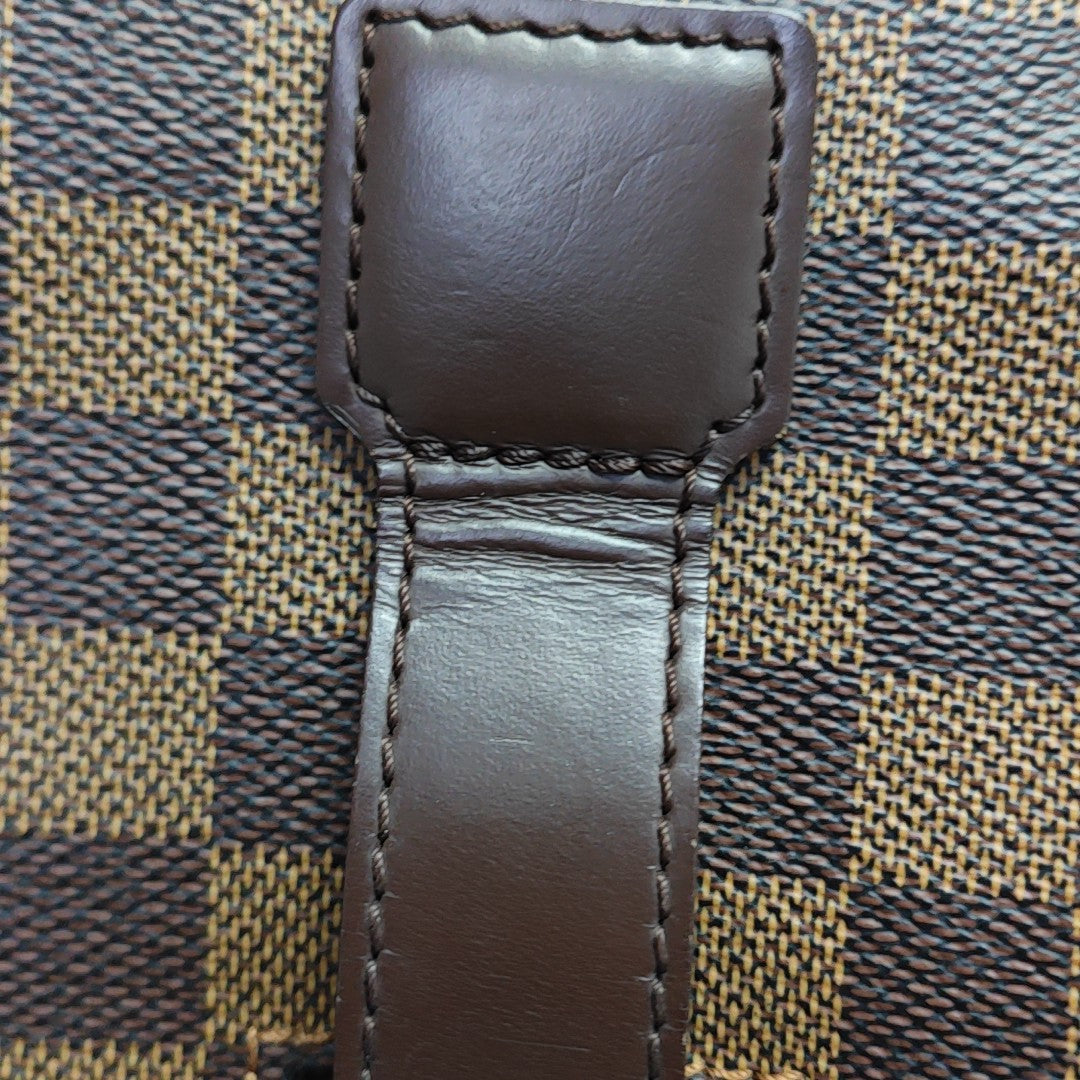 BROADWAY Damier Ebene Coated Canvas Brown