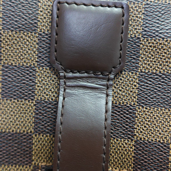 BROADWAY Damier Ebene Coated Canvas Brown