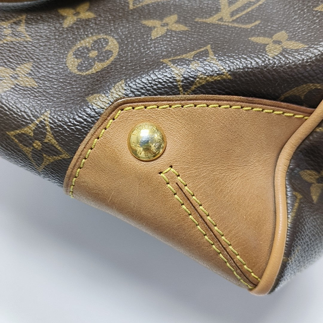 RETIRO NM Monogram Coated Canvas Brown