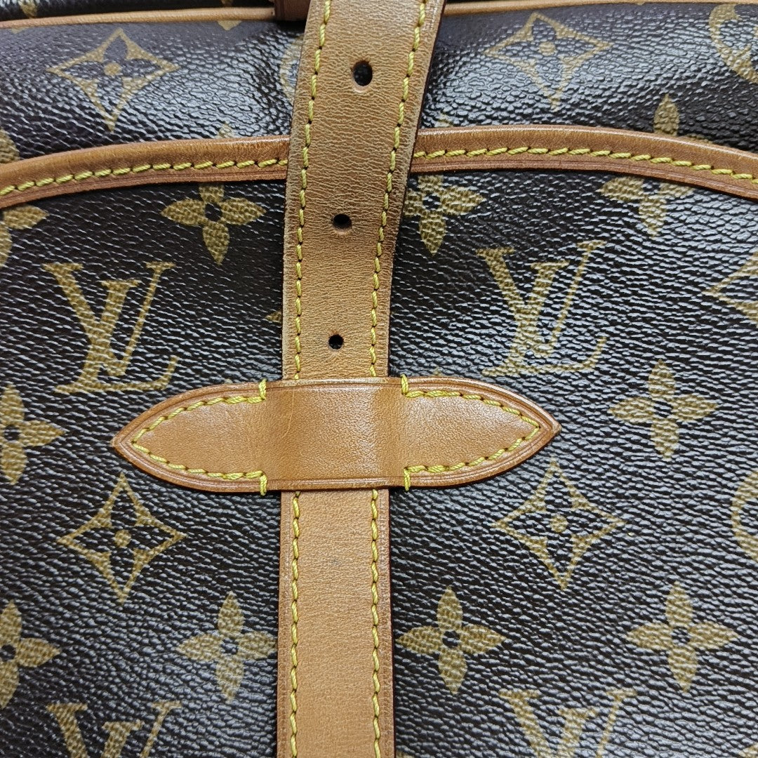 SAUMUR 30 Monogram Coated Canvas Brown