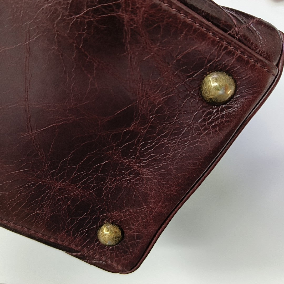 Quilted Calfskin Tote Bag Red