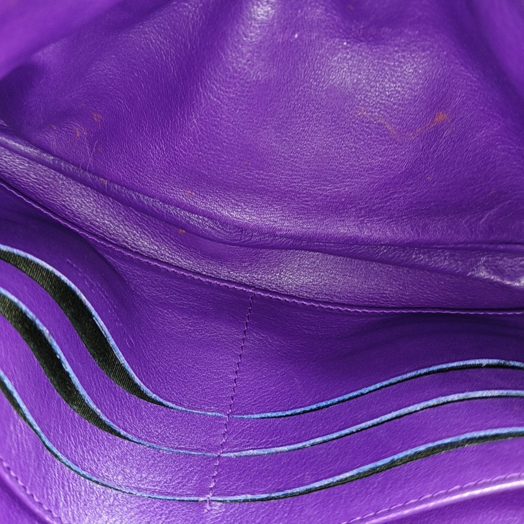 New Lock Cannage Calfskin Purple