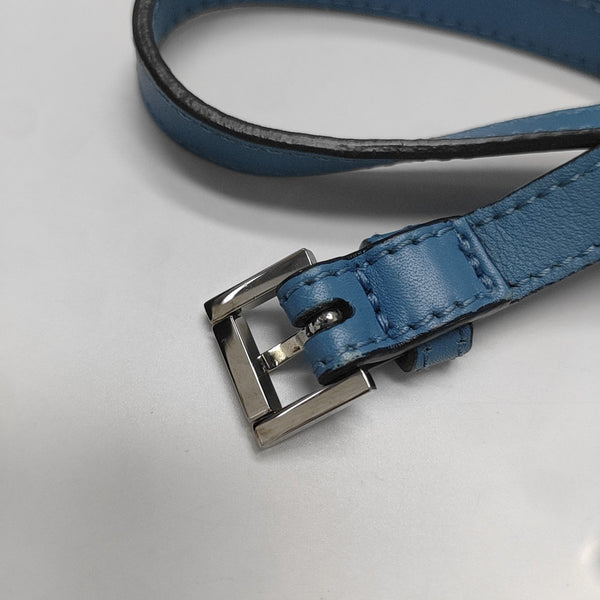 Calfskin Shoulder Bag Blue