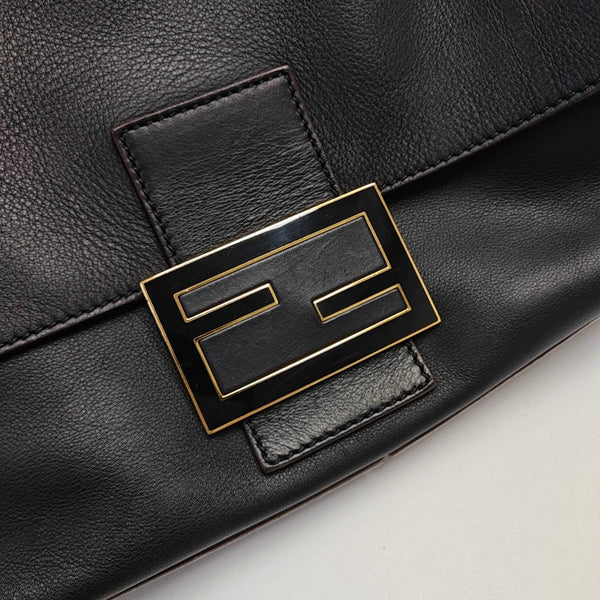 Calfskin Shoulder Bag Black