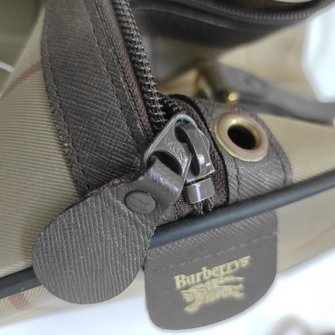Canvas Top Handle Bag Brown